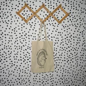 Canvas Here’s a Hedgehug Shoulder Tote Bag